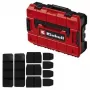 Skrzynka na drobne części Einhell E-Case S-F z polipropylenu, czarno-czerwona, 42x28x9,5 cm