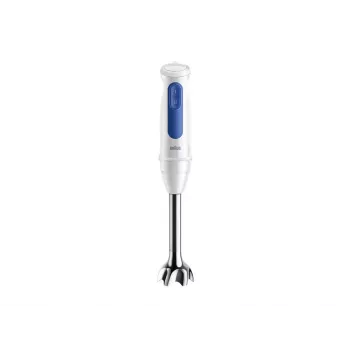Blender ręczny Braun Household MultiQuick 3 MQ30202M, 900 W, biały/niebieski, z rozdrabniaczem i trzepaczką