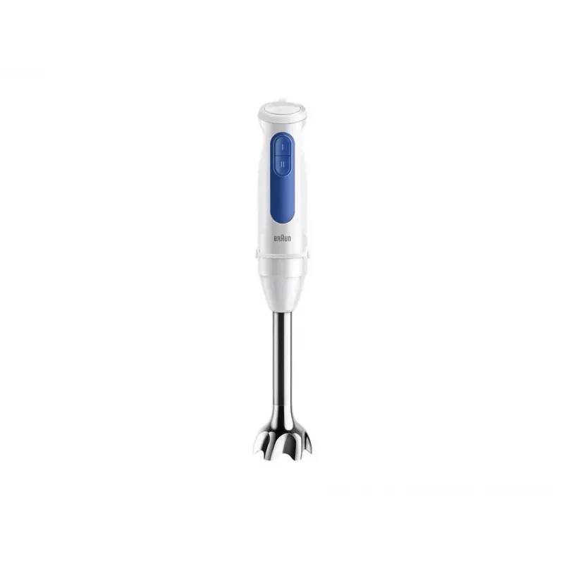 Blender ręczny Braun Household MultiQuick 3 MQ30202M, 900 W, biały/niebieski, z rozdrabniaczem i trzepaczką