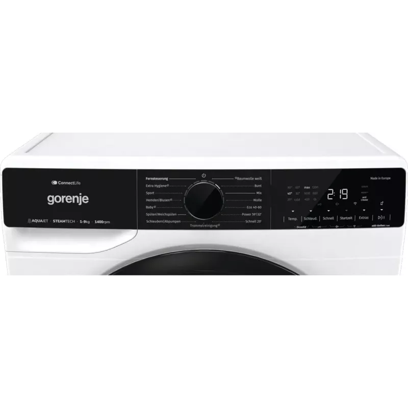 Pralka Gorenje G600 WPNA94A1TS ładowana od przodu 9 kg 1300 obr./min Biała A