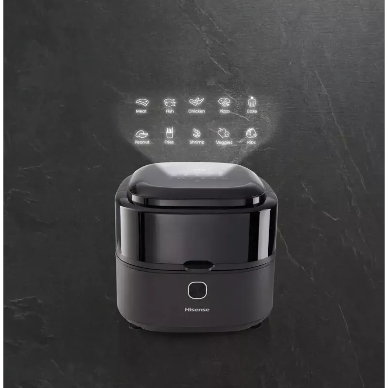 Hisense HAF1350DR Wolnostojący frytkownica beztłuszczowa 6,7 l, 1350 W, czarna
