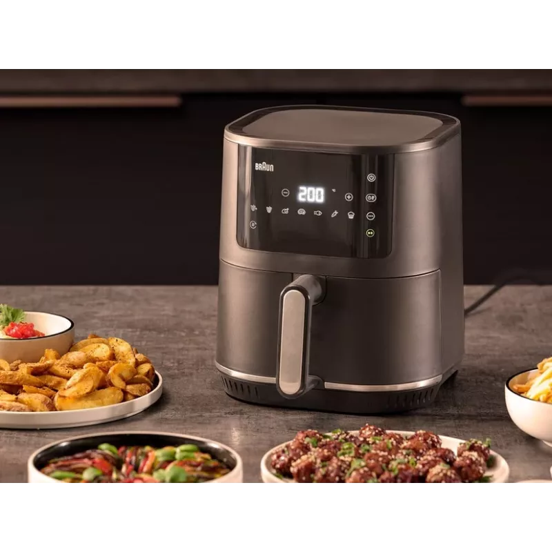 Braun MultiFry 3 Single 4,3 L Wolnostojąca Frytkownica na gorące powietrze 1500 W Czarny