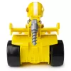 PAW Patrol , Ready, Race, Rescue Rubble’s Race & Go Deluxe Vehicle with Sounds, for Kids Aged 3 and Up