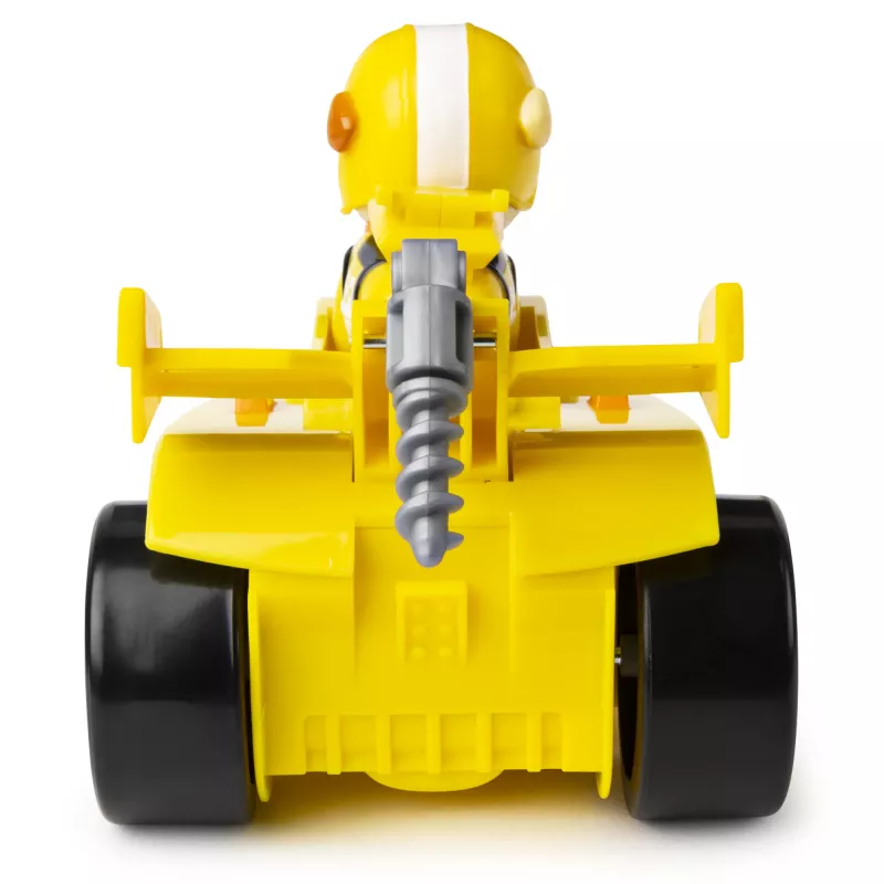 PAW Patrol , Ready, Race, Rescue Rubble’s Race & Go Deluxe Vehicle with Sounds, for Kids Aged 3 and Up