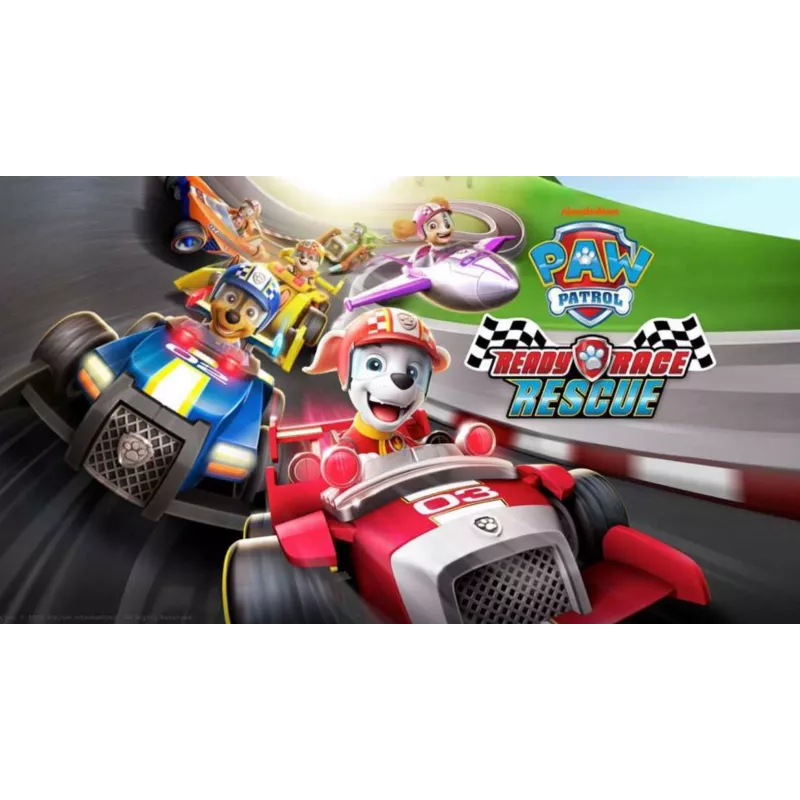 PAW Patrol , Ready, Race, Rescue Rubble’s Race & Go Deluxe Vehicle with Sounds, for Kids Aged 3 and Up