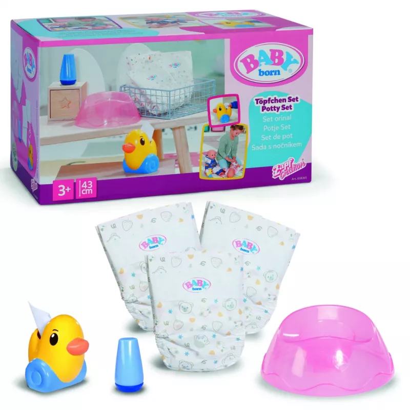Nocnik dla lalek ZAPF BABY born Potty Set, wielokolorowy, dla dzieci od 3 lat