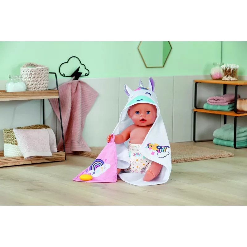 BABY born Zestaw ręczników z kapturkiem Zestaw do kąpieli lalek