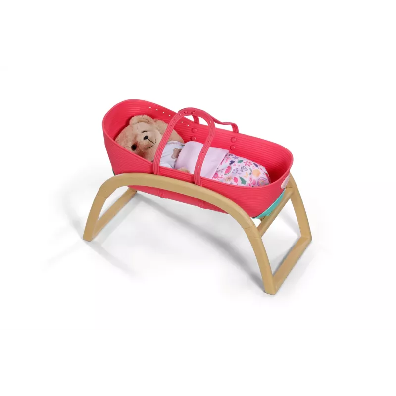 Kołyska dla lalek zapf creation BABY born 3-w-1 Pinplay — mebelki dla lalek, przekształcana kołyska/łóżeczko/nosidełko