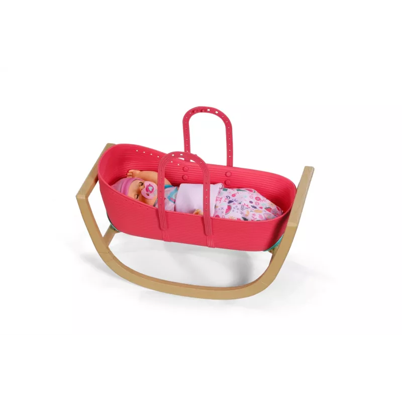 Kołyska dla lalek zapf creation BABY born 3-w-1 Pinplay — mebelki dla lalek, przekształcana kołyska/łóżeczko/nosidełko