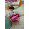 Kołyska dla lalek zapf creation BABY born 3-w-1 Pinplay — mebelki dla lalek, przekształcana kołyska/łóżeczko/nosidełko