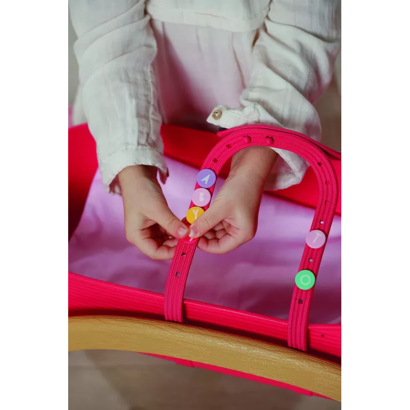 Kołyska dla lalek zapf creation BABY born 3-w-1 Pinplay — mebelki dla lalek, przekształcana kołyska/łóżeczko/nosidełko