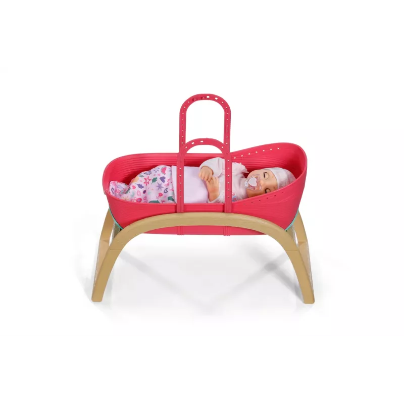 Kołyska dla lalek zapf creation BABY born 3-w-1 Pinplay — mebelki dla lalek, przekształcana kołyska/łóżeczko/nosidełko