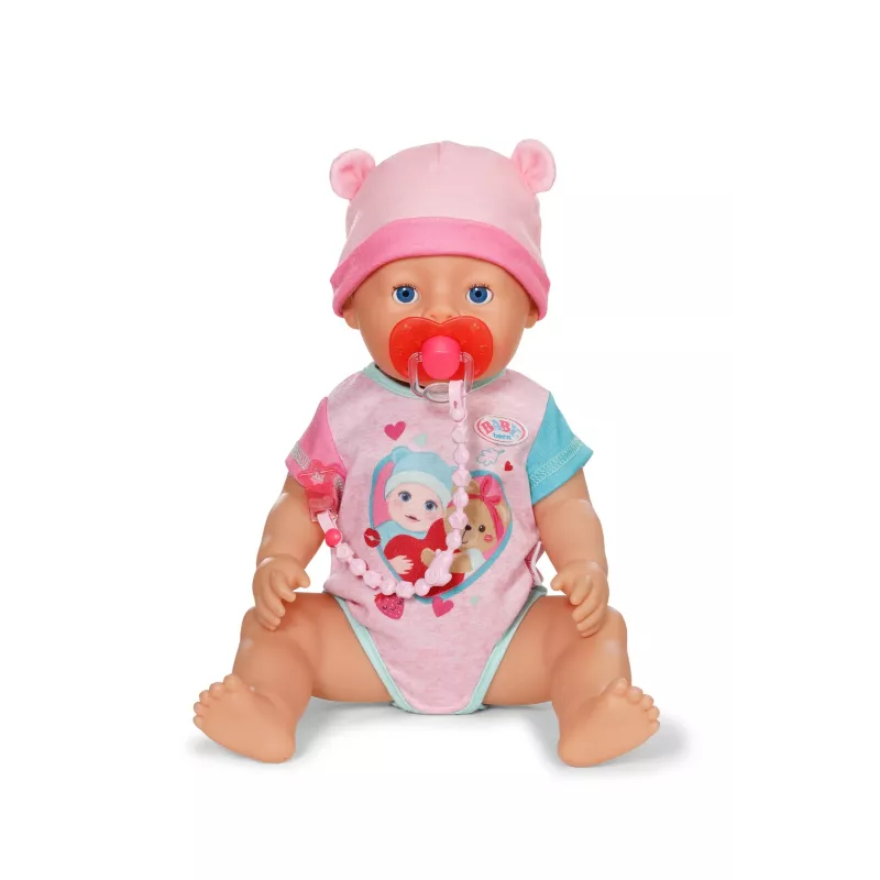 BABY born Smoczek z klipsem 2 szt. mix, smoczek dla lalki i uchwyt na smoczek