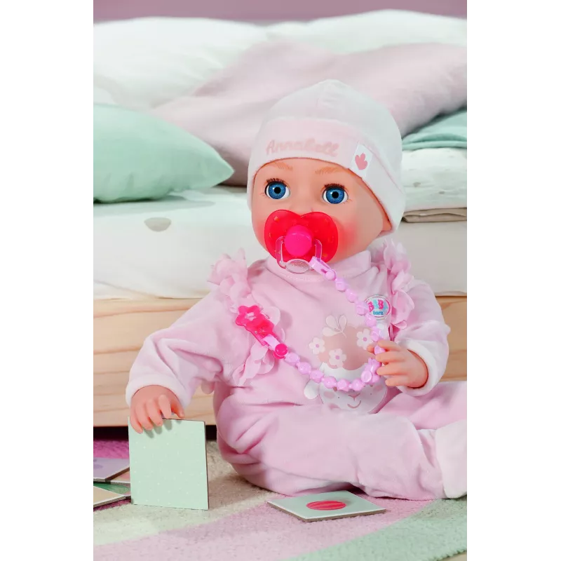 BABY born Smoczek z klipsem 2 szt. mix, smoczek dla lalki i uchwyt na smoczek