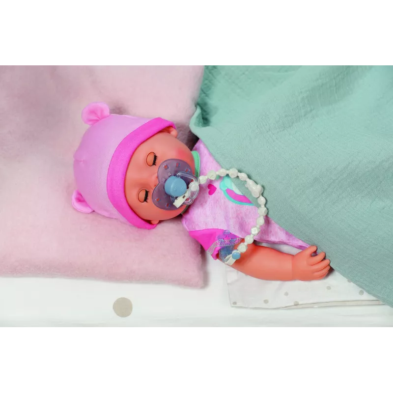 BABY born Smoczek z klipsem 2 szt. mix, smoczek dla lalki i uchwyt na smoczek