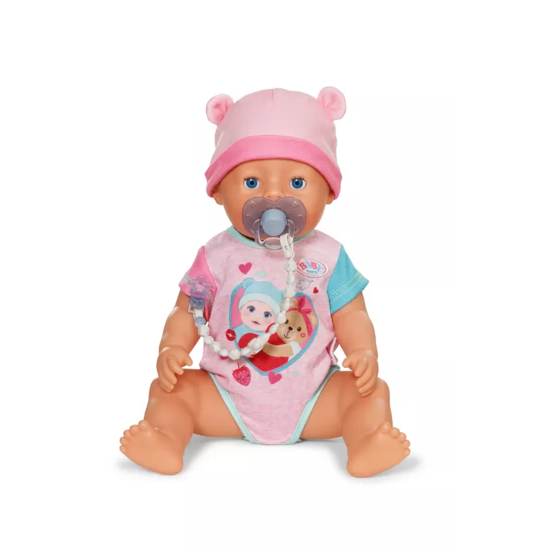 BABY born Smoczek z klipsem 2 szt. mix, smoczek dla lalki i uchwyt na smoczek
