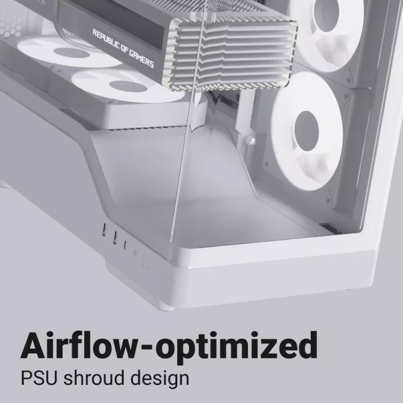 Obudowa PC AEROCOOL Geh Midi P500A biały — obudowa mid-tower ATX, białe wykończenie