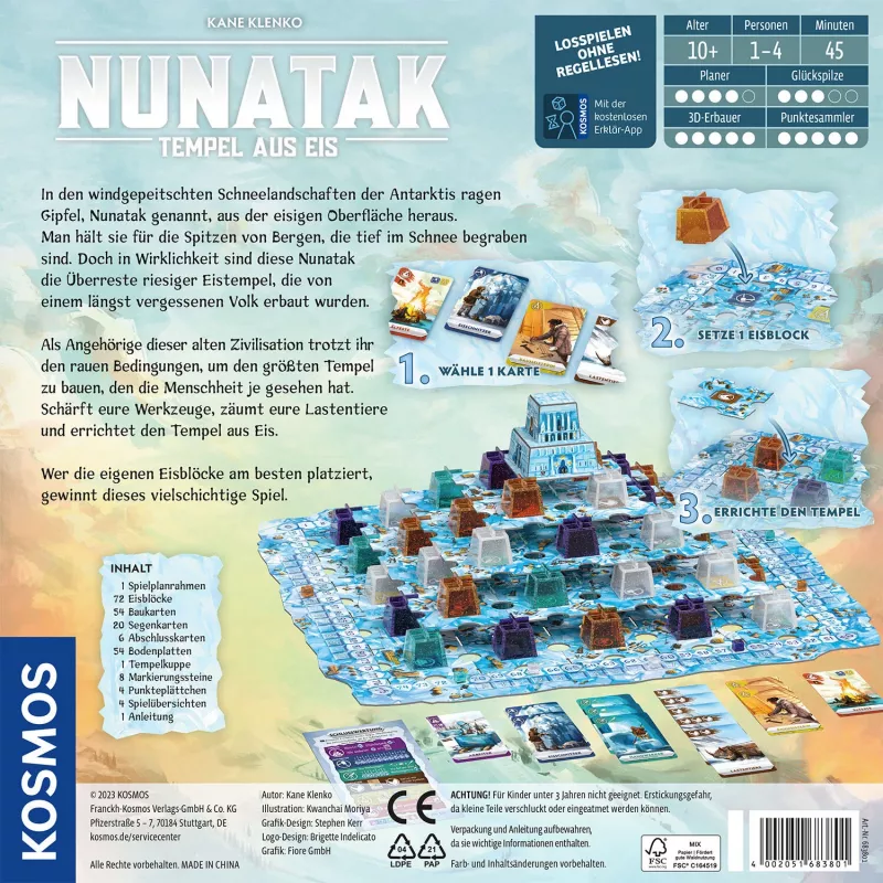 Kosmos Nunatak 45 min Gra planszowa Układanka