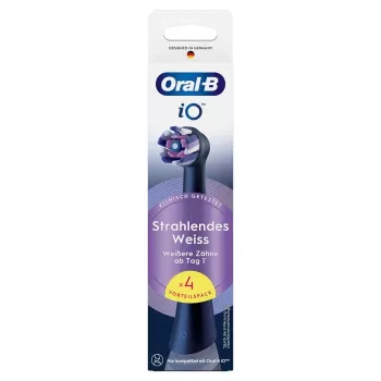 Główki zapasowe Oral-B iO Radiant biały, 4 szt., czarne