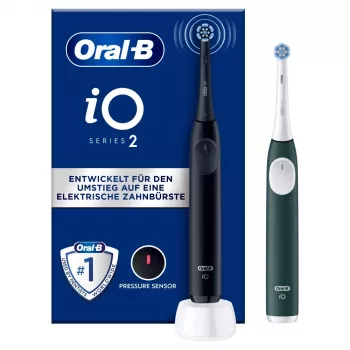 Szczoteczka elektryczna BRAUN Oral‑B iO Series 2 Duo Czarna/Zielona, akumulatorowa, model 62418