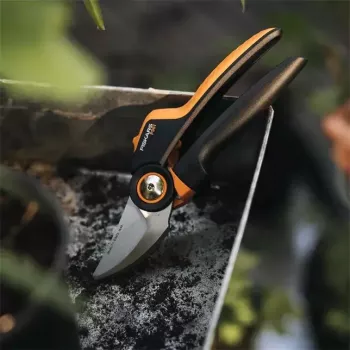 Sekator Fiskars X-Series L P961 — nożycowy, stalowe ostrze, średnica cięcia 2,6 cm, długość 222 mm