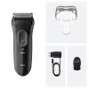 Foil shaver BRAUN Serie 3 3000S, szary, foil system, built-in NiMH bateria, AC/bateria power, 57×48×156 mm