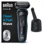 Braun Series 5 52-B7000cc Golarka foliowa Trymer Czarny Bateria Litowo-Jonowa
