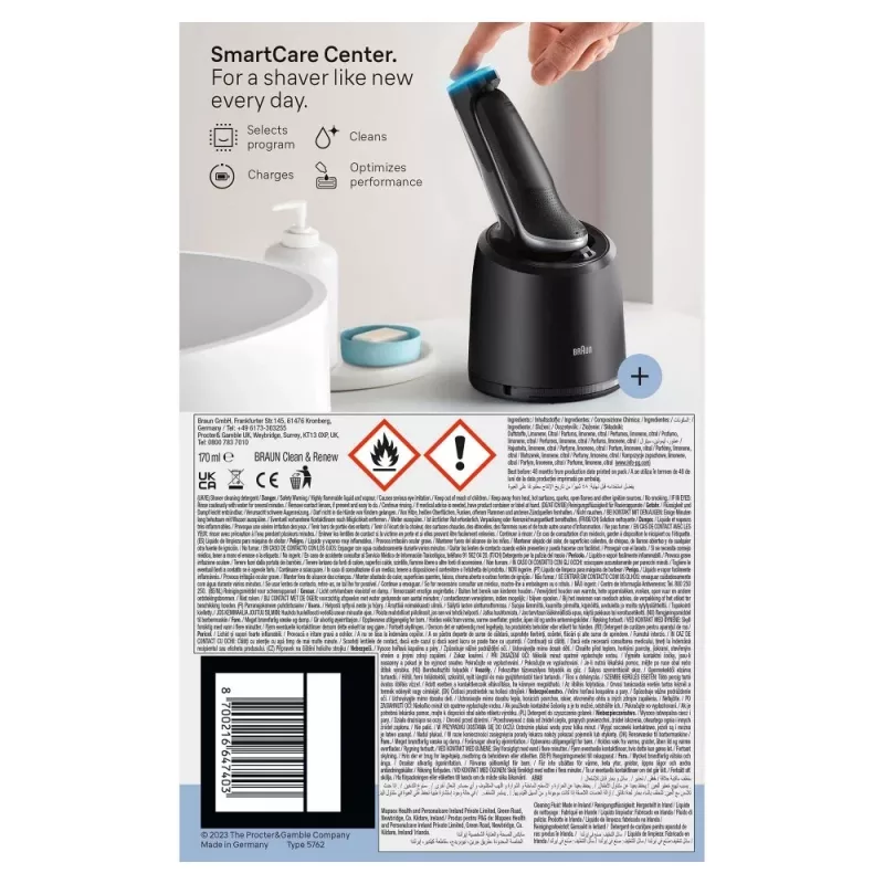 Golarka foliowa Braun Series 6 62-S7650cc srebrny akumulator litowo-jonowy