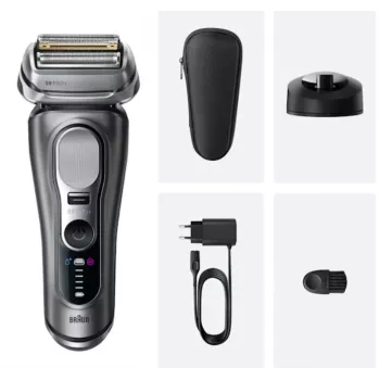 Golarka foliowa Braun Series 9 Pro+ 9615S Czarna Szara Stal nierdzewna