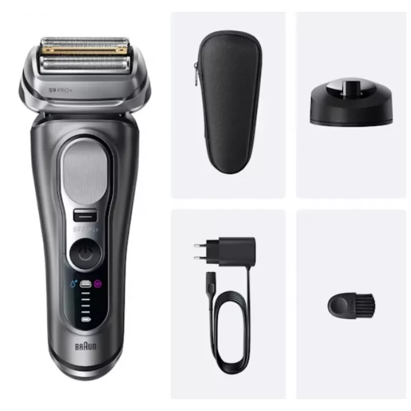 Golarka foliowa Braun Series 9 Pro+ 9615S Czarna Szara Stal nierdzewna
