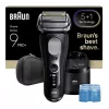 Golarka foliowa Braun Series 9 Pro+ 9660CC Czarna Srebrna Stal nierdzewna