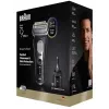 Golarka foliowa Braun Series 9 Pro+ 9660CC Czarna Srebrna Stal nierdzewna