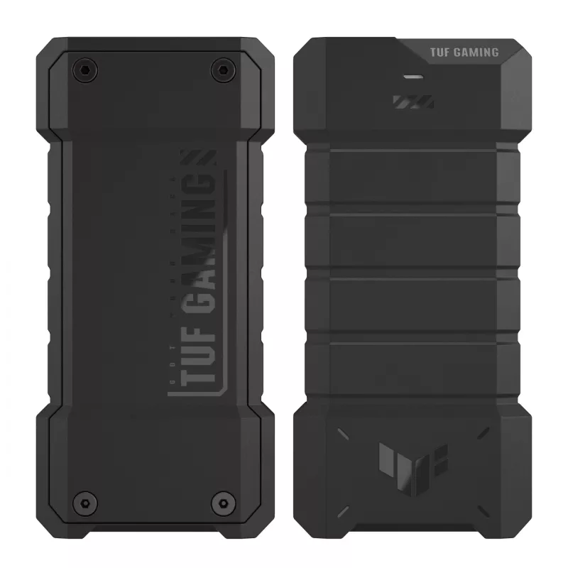 Zewnętrzny dysk SSD ASUS TUF Gaming AS2000 PLUS 2 TB M.2 NVMe, USB 3.2 Gen 2x2 (20 Gbit/s), USB Type-C, IP68, aluminium/silikon