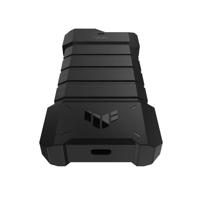 Zewnętrzny dysk SSD ASUS TUF Gaming AS2000 PLUS 2 TB M.2 NVMe, USB 3.2 Gen 2x2 (20 Gbit/s), USB Type-C, IP68, aluminium/silikon