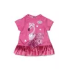 Sukienka dla lalki Peterkin BABY born Flamingo na lalki 43 cm, składana, wiek 3+