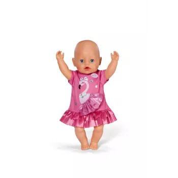 Sukienka dla lalki Peterkin BABY born Flamingo na lalki 43 cm, składana, wiek 3+