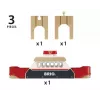 Akcesorium krajobrazowe do drewnianej kolejki BRIO firmy Ravensburger — model 33569, 3 elementy, bateria LR44 w zestawie