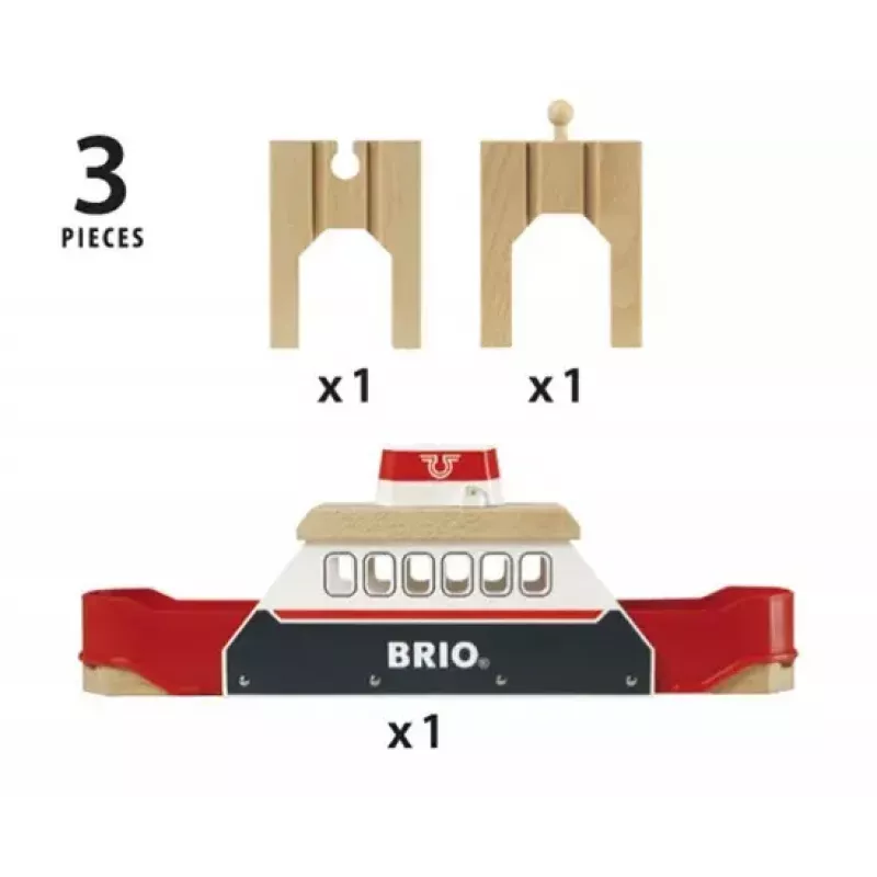 Akcesorium krajobrazowe do drewnianej kolejki BRIO firmy Ravensburger — model 33569, 3 elementy, bateria LR44 w zestawie