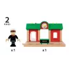 Model Railway Record & Play Station by Ravensburger – BRIO, 3 części, bateria AA, czarny/zielony/czerwony