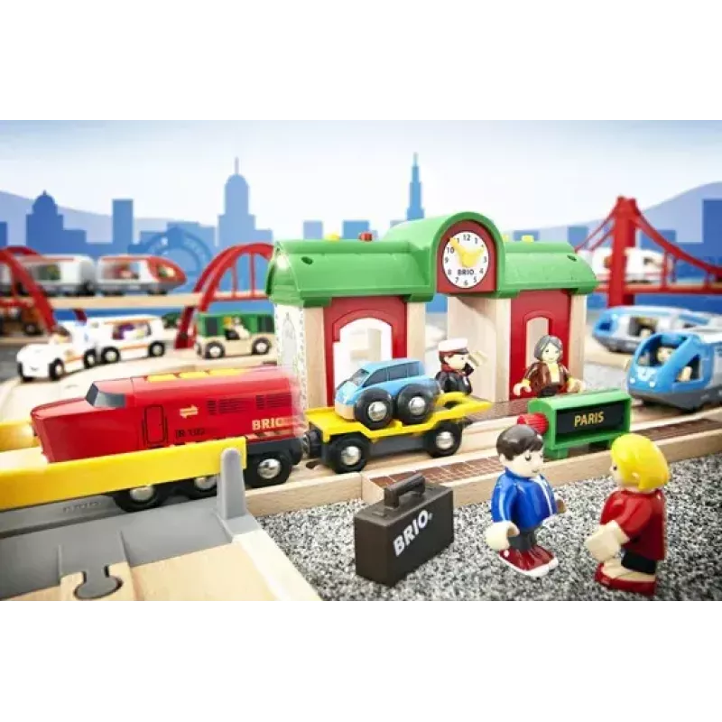 Model Railway Record & Play Station by Ravensburger – BRIO, 3 części, bateria AA, czarny/zielony/czerwony