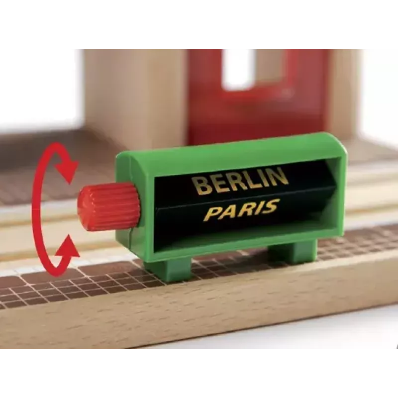 Model Railway Record & Play Station by Ravensburger – BRIO, 3 części, bateria AA, czarny/zielony/czerwony