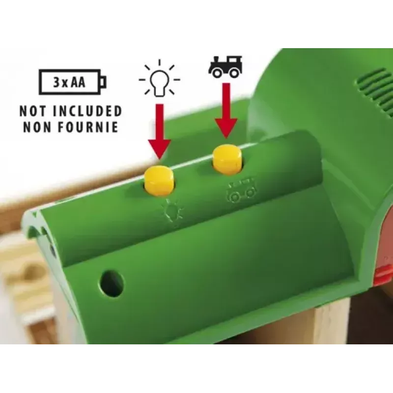 Model Railway Record & Play Station by Ravensburger – BRIO, 3 części, bateria AA, czarny/zielony/czerwony
