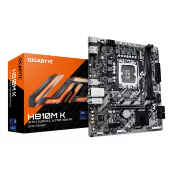 GIGABYTE H810M K Micro ATX Płyta Główna dla Intel Core Ultra (Seria 2) — LGA 1851, DDR5 do 6400MHz, 1x PCIe 4.0 M.2, 1GbE