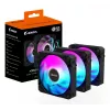 GIGABYTE AORUS EZ CHAIN FAN 120 (3-Pack) Płyta główna 12 cm Czarny 3 szt.