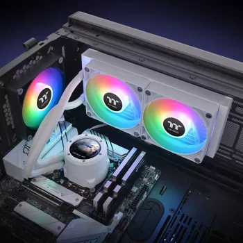 THERMALTAKE Chłodzenie wodne – TH240 V2 Ultra ARGB Sync All-In-One Liquid Cooler – edycja biała