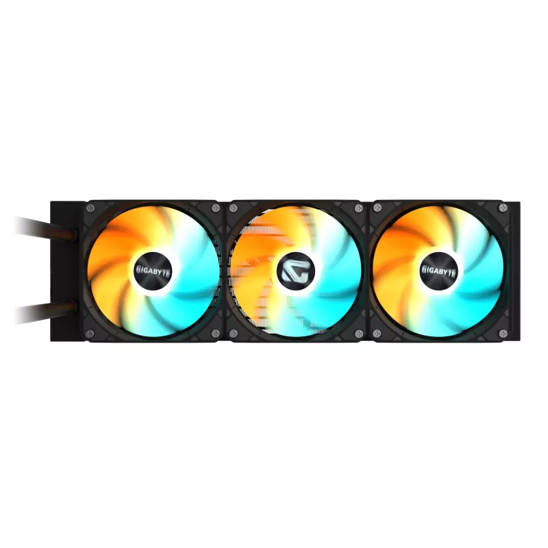 Chłodzenie cieczą procesora GIGABYTE GAMING 360 - 3 wentylatory 120 mm ARGB, mechanizm łączenia suwakowego, DAISY-CHAIN, kompatybilne z Intel LGA 1851 i AMD AM5