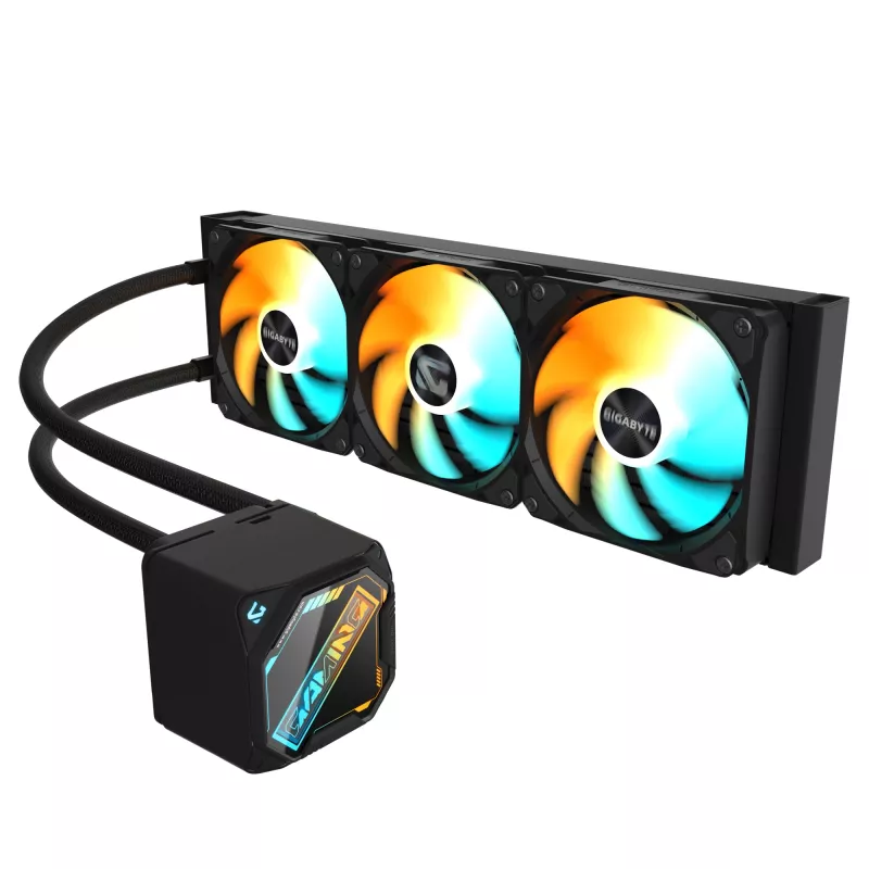 Chłodzenie cieczą procesora GIGABYTE GAMING 360 - 3 wentylatory 120 mm ARGB, mechanizm łączenia suwakowego, DAISY-CHAIN, kompatybilne z Intel LGA 1851 i AMD AM5