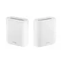 ASUS EBM68(2PK) – Expert WiFi Tri-pasmowy (2,4 GHz / 5 GHz / 5 GHz) Wi-Fi 6 (802.11ax) Biały 3 wewnętrzne