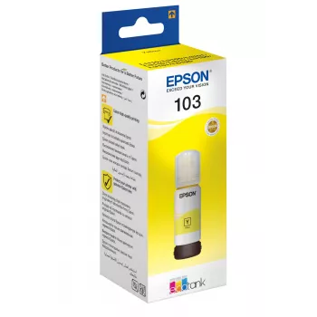 Epson 103, żółty, Epson, Epson L5190 / L3156 / L3151 / L3150 / EcoTank L3110, 65 ml, Inkjet, Indonesia