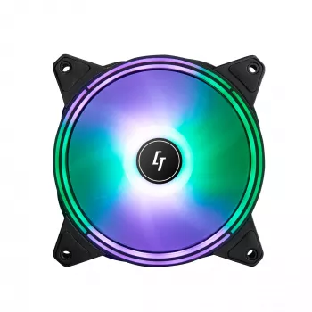 Chieftec NF-1225RGB system chłodzenia komputera Wentylator obudowy komputera 12 cm Czarny 1 szt.